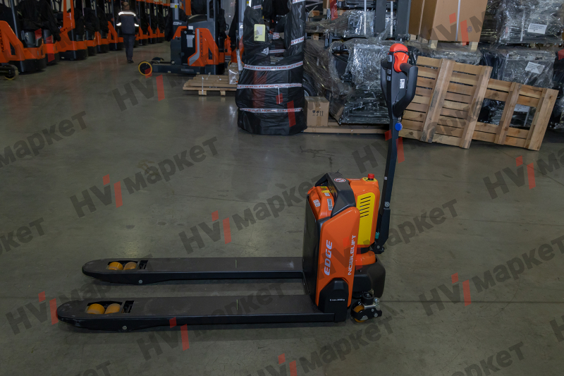 Тележка самоходная PTE20N 2000 кг, 540x1150 мм, двойные ролики 80x70, литиевая батарея 48V/20Ah, с зарядным устройством 48/9A, контроллер Curtis HV Market