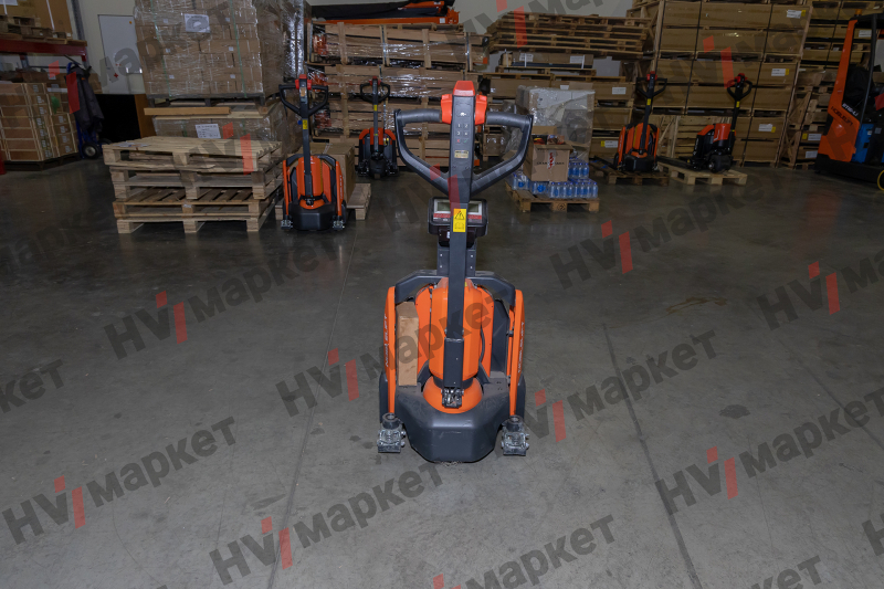 Тележка самоходная PTE20N 2000 кг, 540x1150 мм, двойные ролики 80x70, литиевая батарея 48V/20Ah, с зарядным устройством 48/9A, контроллер Curtis HV Market
