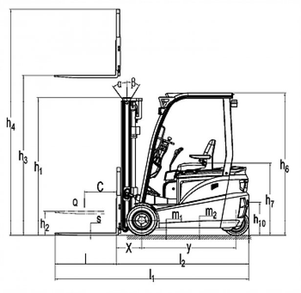 Погрузчик электрический NOBLELIFT FE3D20N, TX FFL 5000мм, lith. 412Ah, SS. (2023г.) HV Market