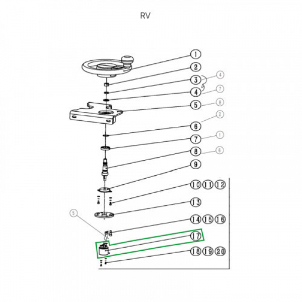 Датчик рулевого управления для ричтрака RV (5V) HV Market