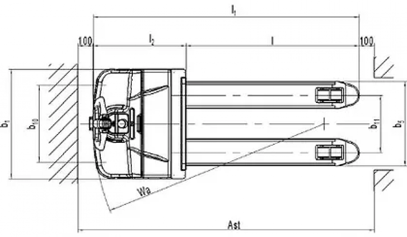 Самоходная тележка PT20I Intial Lifting (Свинц-кислот., 160 Ач) HV Market