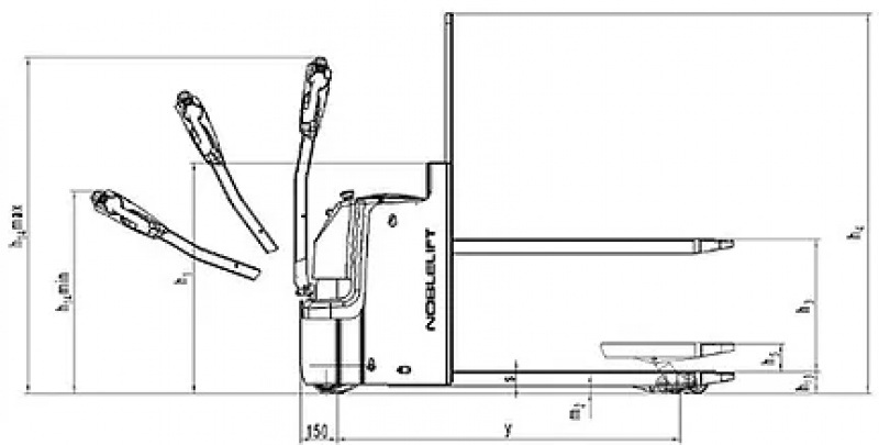 Самоходная тележка PT20I Intial Lifting (Свинц-кислот., 160 Ач) HV Market