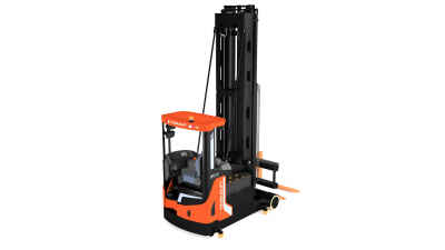 Узкопрозодный штабелер OPX15 Triplex mast (FFL, fully AC, with EPS, Fingertip control, Front wheel hydraulic brake, adjustable steering wheel, suspension seat, storage rack, dual screen triple wireless monitoring system, fork 180。 rotation, В-6500мм)  HV Market