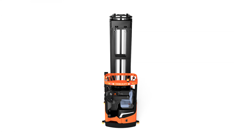 Узкопрозодный штабелер OPX15 Triplex mast (FFL, fully AC, with EPS, Fingertip control, Front wheel hydraulic brake, adjustable steering wheel, suspension seat, storage rack, dual screen triple wireless monitoring system, fork 180。 rotation, В-8500мм)  HV Market