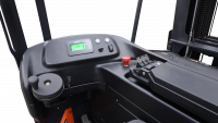 Узкопрозодный штабелер OPX15 Triplex mast (Литий 600Ач, FFL, fully AC, with EPS, Fingertip control, Front wheel hydraulic brake, adjustable steering wheel, suspension seat, storage rack, dual screen triple wireless monitoring system, fork 180。 rotation, В-5500мм)  HV Market