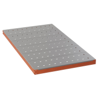 Ярус стеллажа Профи Т, металлический перфорированный настил с усилением (1845х500 мм) HV Market