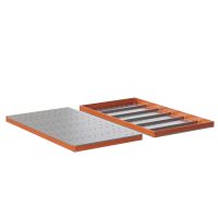 Ярус стеллажа Профи Т, металлический перфорированный настил с усилением (1845х500 мм) HV Market