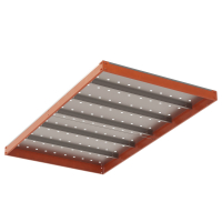 Ярус стеллажа Профи Т, металлический перфорированный настил с усилением (1845х500 мм) HV Market