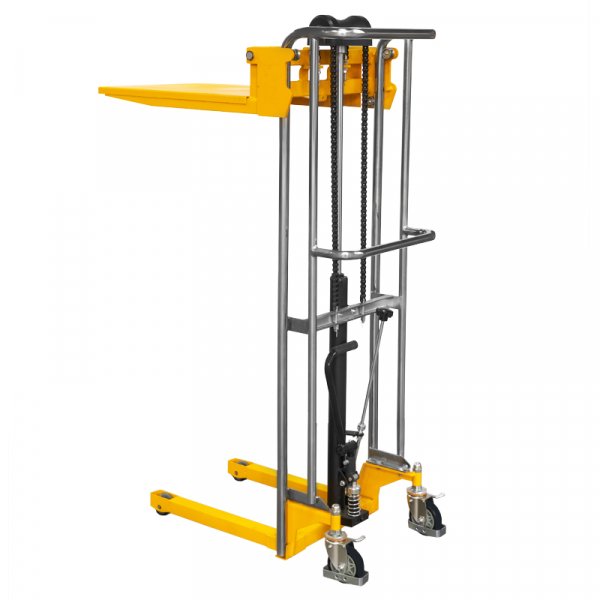 Штабелер гидравлический PJ4150 (400 кг; 1,5 м; с вилами и площадкой) SMARTLIFT HV Market