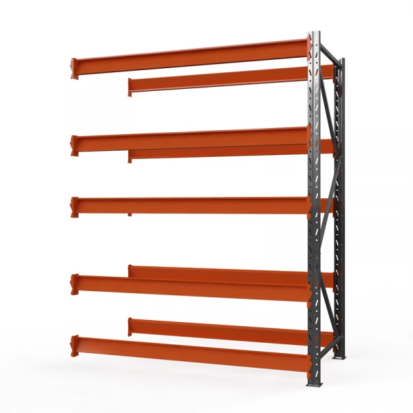 Секция приставная стеллажа металлического ОПТИМА, 3500х1250х785 мм. Полки: 5 шт. без настила HV Market