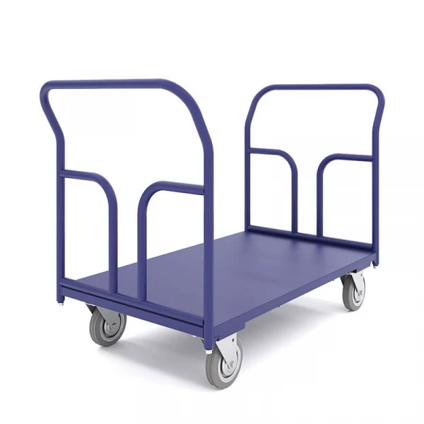 Тележка платформенная с двумя ручками ТПД 6 (800х1200) г/п450кг.160 серая резина