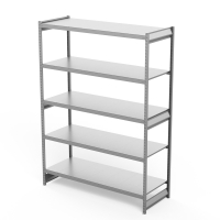 Стеллаж грузовой СГ Ультра (2500х1800х500) 5 ярусов, цинк HV Market