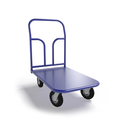 Тележка платформенная ТП 2 (600х900) г/п 300 кг.колеса пневматические 250 мм.