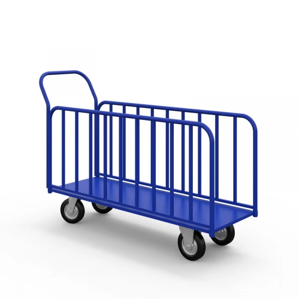 Тележка для перевозки длинномерных грузов ДЛ (450x1380) г/п 500 кг. 200 черная резина