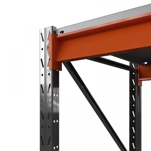 Стеллаж металлический ОПТИМА, 3500х2500х785 мм. Полки: 6 шт. метал.