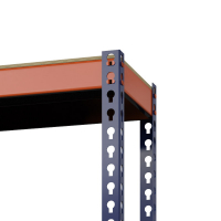 Стеллаж Профи Т (2000/1845/500), 4 яруса фанера, с усилителем HV Market