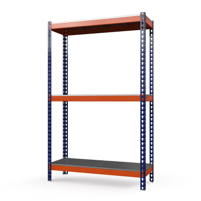 Стеллаж Профи Т (2000/1845/455), 3 яруса металл оц., с усилителем HV Market