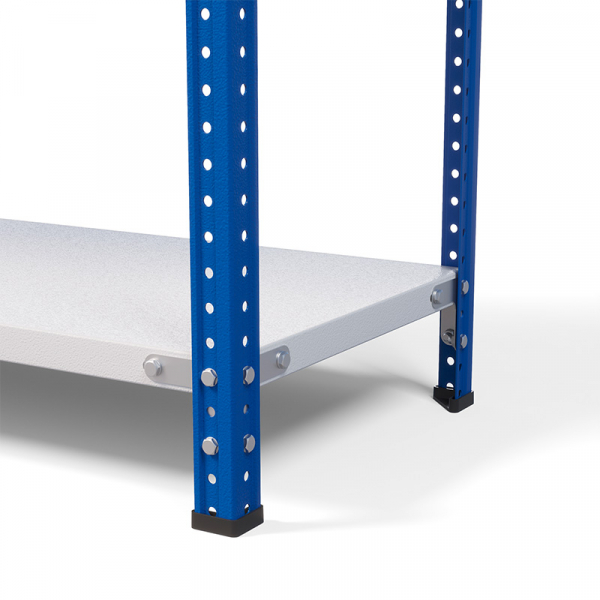 Стеллаж металлический ТС Лайт, синие стойки, 2000x1000x500 мм. Полки: 4 шт. металл (ТС 200100504с) HV Market