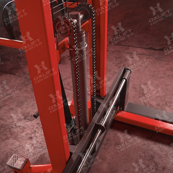 Гидравлический штабелер с широкими опорными лапами HS16-W OXLIFT 1600 мм 1500 кг HV Market