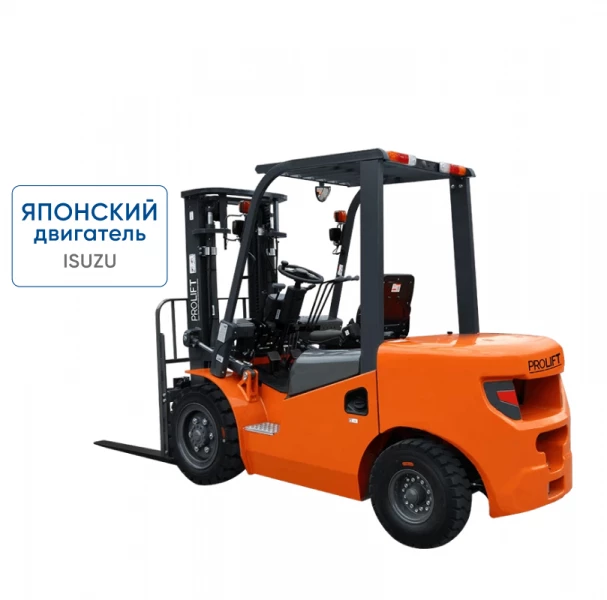 Дизельный погрузчик CPCD30-WS1K2 с японским двигателем, свободным подъемом и боковым смещением вил HV Market