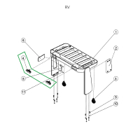 Фара головного света встроенная для ричтрака RV (24V) HV Market