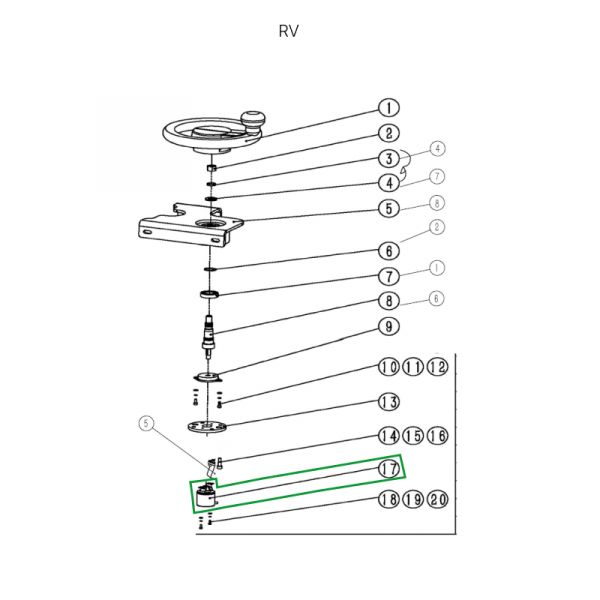 Датчик рулевого управления для ричтрака RV (5V) HV Market