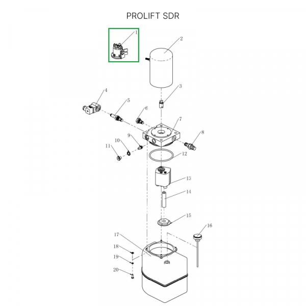 Контактор двигателя подъема 24В для штабелеров SDR/SDK, для тележек SK20 HV Market
