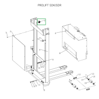 Ролик мачты  для штабелеров SDR/SDK 1,5-2 т HV Market