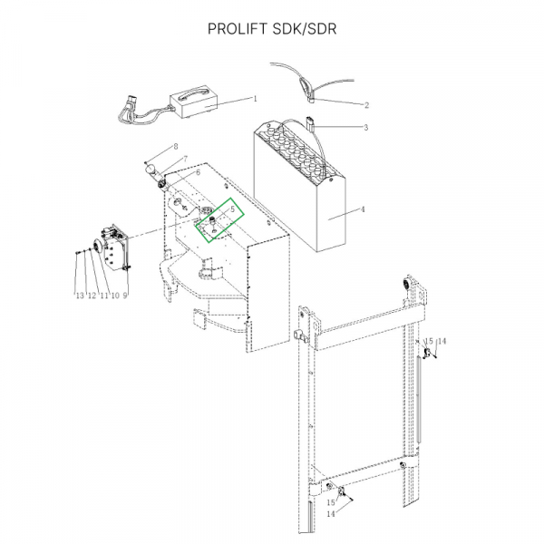 Замок включения питания для штабелеров SDR 1536/1545S/1645/1656/2036/2045, SDK, для тележек SK20 HV Market