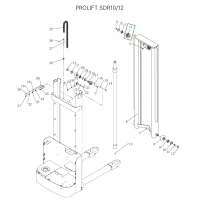 Ролик цепи редуктора ведущего колеса в сборе для штабелеров SDR 1-1,2 т, SDR1635 HV Market