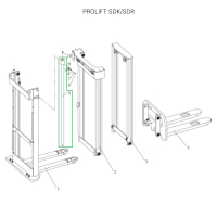 Центральный гидроцилиндр для штабелеров SDR1656/SDK1656 HV Market