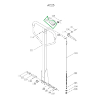 Пластина рычага управления режимом работы для гидравлических тележек AC25 HV Market