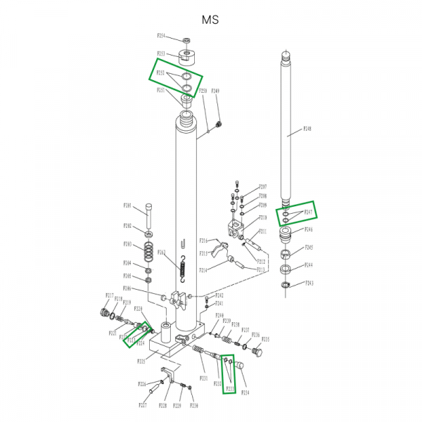 Ремкомплект гидроузла для MS1016 HV Market