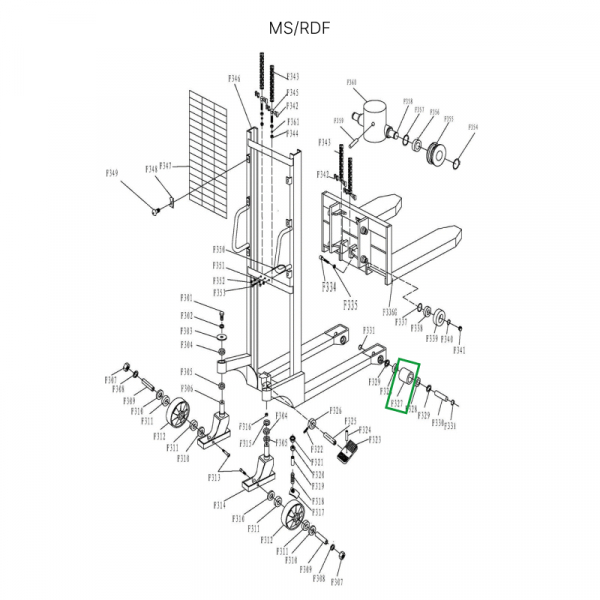 Ролик подвильный 90х50 для MS и RDF нейлоновый HV Market