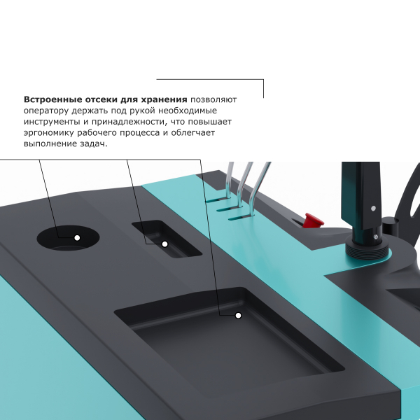 Штабелер с выдвижной мачтой (мини-ричтрак) PROLIFT PRO MRV 1650