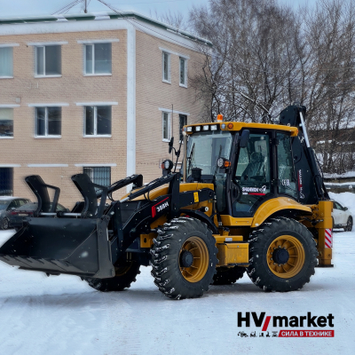 Экскаватор-погрузчик SHANMON 388H (Рычаги) HV Market